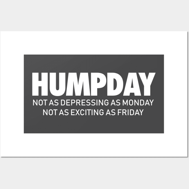 Hump Day Funny Sarcastic Wall Art by Bobtees